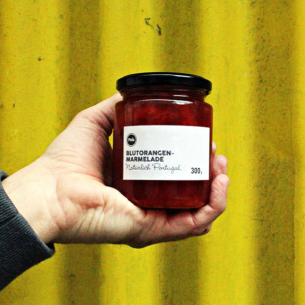 Blutorangenmarmelade aus POIS-Eigenproduktion