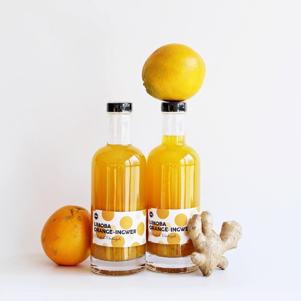 Limonadenbasis Limoba Orange-Ingwer aus POIS-Eigenproduktion