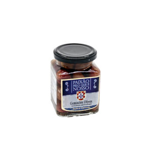 Gemischte Oliven mit Kräutern und Knoblauch aus Portugal