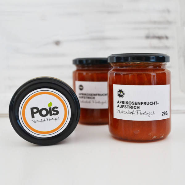 Aprikosenfruchtaufstrich aus POIS-Eigenproduktion