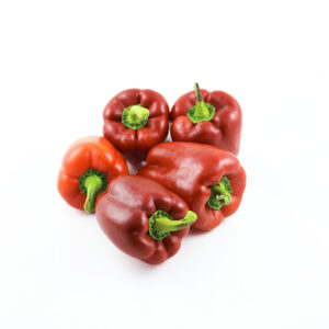 Frische reife unbehandelte rote Paprika aus Portugal